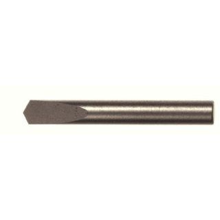 Bassett DS Series Solid Carbide Spade Stub Length Drill Bit, Uncoated (Bright) Finish, Round Shank, Spiral Flute, 118 Degrees Point, 1/16" Size (Pack of 1)