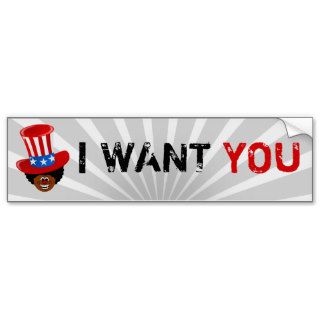 Forget Uncle Sam, Uncle Tim patriotic "I WANT YOU" Bumper Stickers