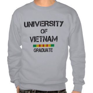 University of Vietnam distressed 2 w/graduate Pull Over Sweatshirts