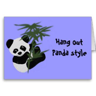 Panda Style Birthday Blast Card