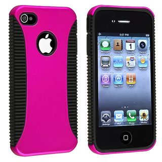 Black TPU/ Pink Hard Hybrid Case for Apple iPhone 4/ 4S BasAcc Cases & Holders