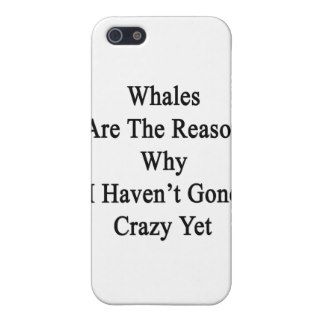 Whales Are The Reason Why I Haven't Gone Crazy Yet Cases For iPhone 5