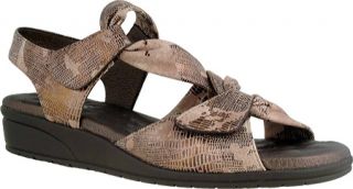 Womens Elites Valerie   Taupe Viper Print Walking Shoes