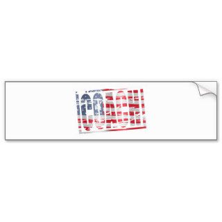 Coach Stars and stripes rubber stamp effect Bumper Stickers