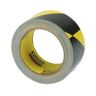 3M 5702 Rubber Safety Stripe Adhesive Tape, 170 Degree F Performance Temperature, 5.4 mil Thick, 108' Length x 2" Width, Black/Yellow