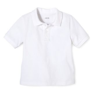Cherokee Toddler School Uniform Short Sleeve Pique Polo   True White 2T