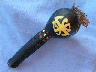 Native American Chumash Indian Seaweed Rattle 7" (121) Musical Instruments
