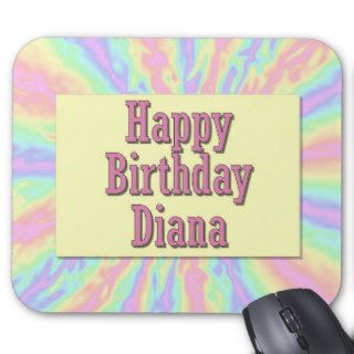 Happy Birthday Diana Mouse Mats