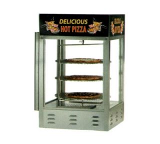 Gold Medal 18 in Countertop Merchandiser w/ (4) 16 in Pizza Capacity & 2 Pass Thru Doors