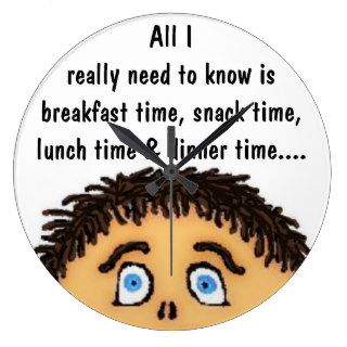 Funny Waiting For Meal Time Clock