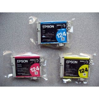 Epson DURABrite T124520 Ultra 124 Moderate capacity Inkjet Cartridge Color Multipack  1 Cyan/1 Magenta/1 Yellow Electronics