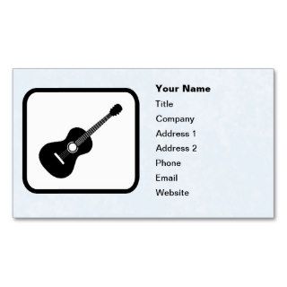 Guitar Logo Customizable Template Business Cards