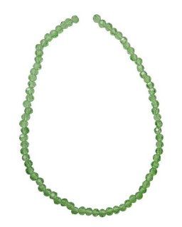 Tennessee Crafts 2720 Glass Faceted Round Grass Green 3mm Beads, 76 Piece