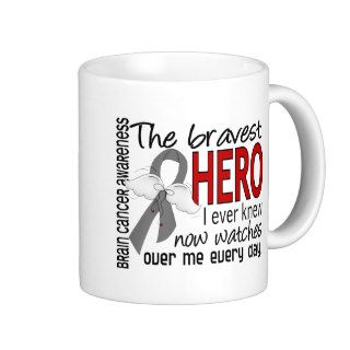 Bravest Hero I Ever Knew Brain Cancer Coffee Mugs