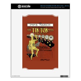 Sheet Music Cover ~ The Tik Tok Man of Oz" 1913 NOOK Skins