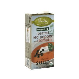 pacific Natural Foods Org Creamy Roasted Pepper & Tomato Soup ( 12x32 OZ)  Grocery & Gourmet Food