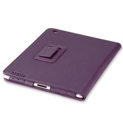 Purple Leather Case with Stand for Apple iPad 2 Eforcity iPad Accessories