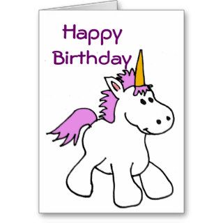 BK  Unicorn Birthday Card