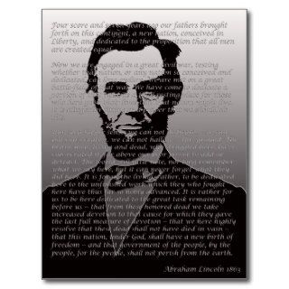 Abraham Lincoln Gettysburg Address Postcards