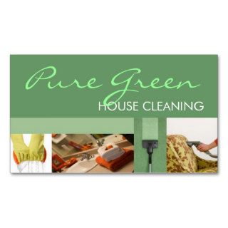 House Home Cleaning Housekeeping Service Business Card Template