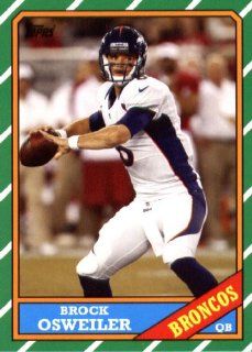 2013 Topps Archives NFL Football Trading Cards # 132 Brock Osweiler Denver Broncos Sports Collectibles