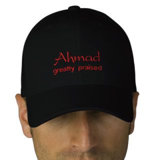 Ahmad Name Cap / Hat Embroidered Hat