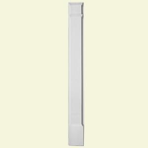 Fypon 2 1/2 in. x 7 in. x 90 in. Primed Polyurethane Plain Pilaster with Moulded Plinth PIL7X90P