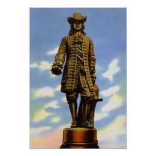 Philadelphia Pennsylvania William Penn Statue Poster