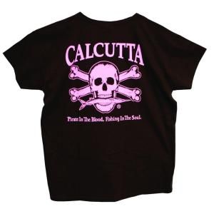 Calcutta Ladies Extra Large Cotton Original Logo Short Sleeved Front Pocket T Shirt in Brown/Pink 2488 0589