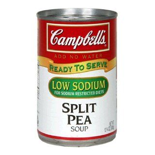 Campbell's Low Sodium Split Pea Soup, 10.75 Ounce Cans (Pack of 12)  Grocery & Gourmet Food