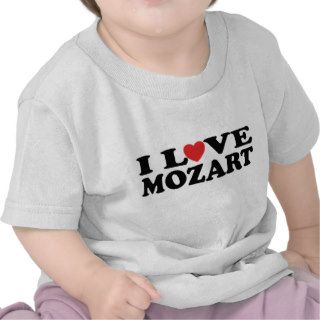 I Love Mozart Baby T Shirt