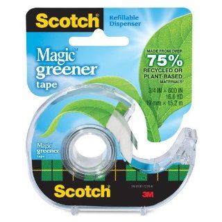 Scotch   Magic Tape, Eco Friendly, 3/4"x600", 144RL/CT, Clear, Sold as 1 Roll, MMM 123 Electronics