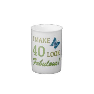 Fabulous 40th Birthday Gifts For Women Porcelain Mug