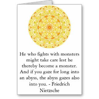 Friedrich Nietzsche   profound quotation Cards