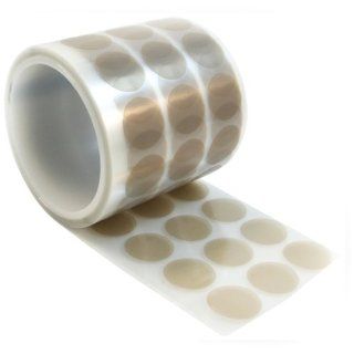 CS Hyde Round High Density PTFE with Clean Release Silicone Adhesive, 0.002" Thick, 1/2" Diameter (139 pcs/roll)
