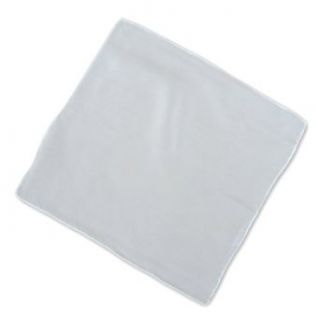 Thai Silks Crepe Pocket Square, 11 X 11, White Fashion Scarves