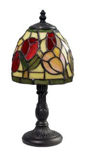 Dimond 126 0011 Tiffany Mini Table Lamp, Red    