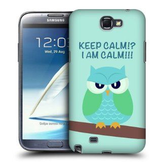 Head Case Designs Green Wing Mean Owl Hard Back Case Cover For Samsung Galaxy Note 2 II N7100 Cell Phones & Accessories
