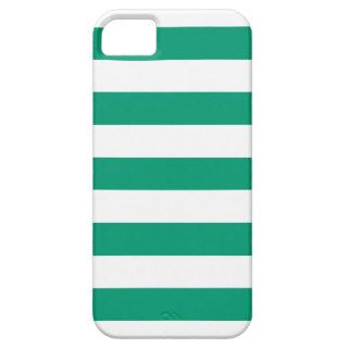 Emerald Green Stripes Pattern iPhone 5 Case