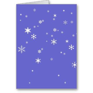 Peaceful Snow Falling Greeting Cards