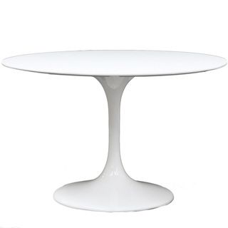 Eero Saarinen Style White 40 inch Tulip Dining Table Modway Dining Tables