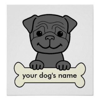 Personalized Pug Posters