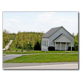 Yeakley Chapel & Cemetary on Route 66 Postcards