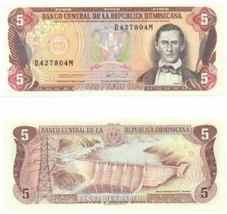 Dominican Republic 1990 5 Pesos Oro, Pick 131 