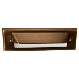Sea Gull Lighting 91300 147 Unique Lightscaping Voyager Eyelid Step Light, Weathered Brass   Outdoor Step Lights  