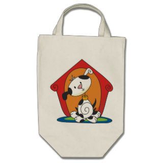 Dalmation in Dog House T shirts and Gifts Tote Bags