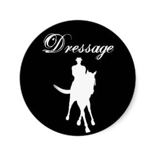 Dressage Horse Silhouette Sticker