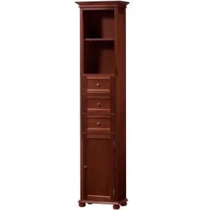 Home Decorators Collection Hampton Bay Linen Cabinet 15 In. W in Hazel Brown DISCONTINUED 3987010830