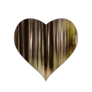 Abstract Forest Heart Sticker