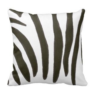 Black and white Zebra Stripes Pillow